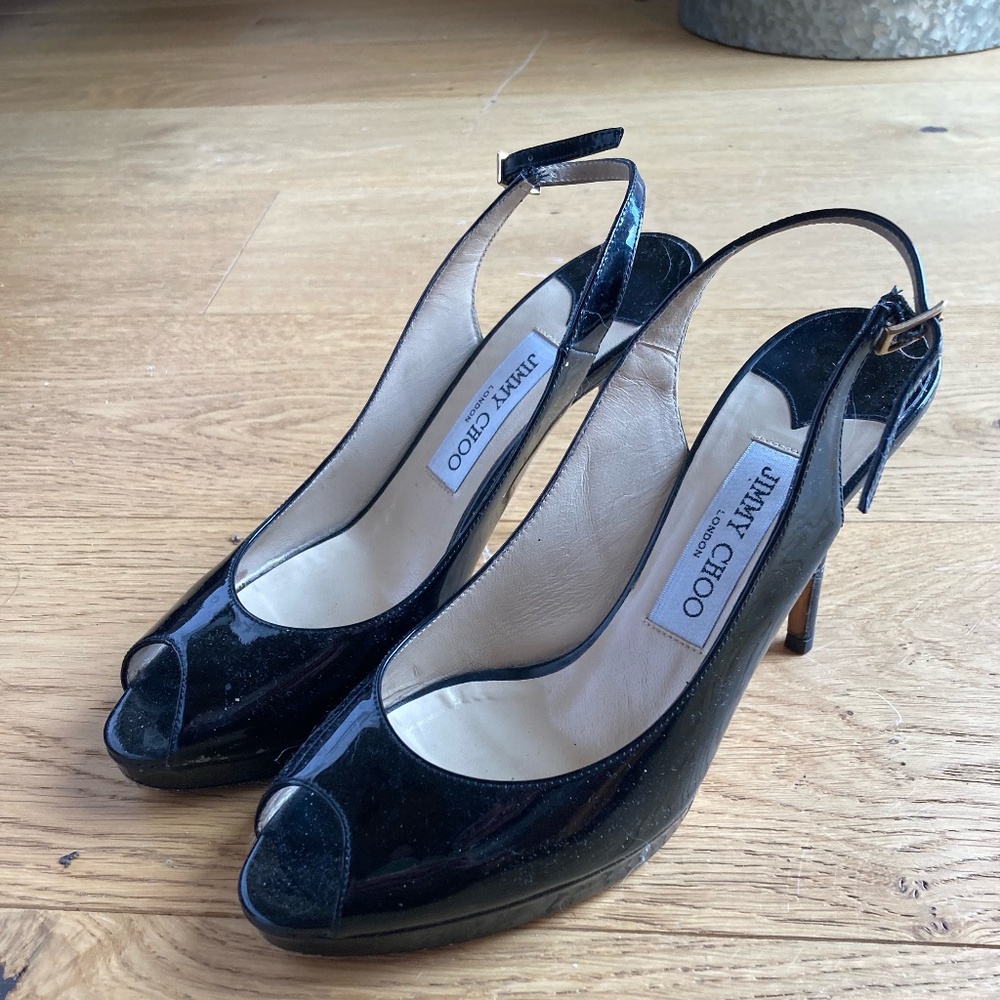 Jimmy Choo Patent Slingbacks